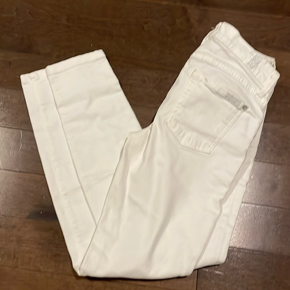 7 for all mankind white skinny jeans size 26